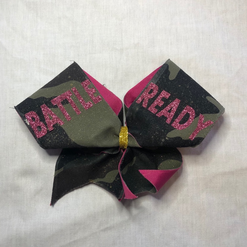 Battle Ready cheer bow